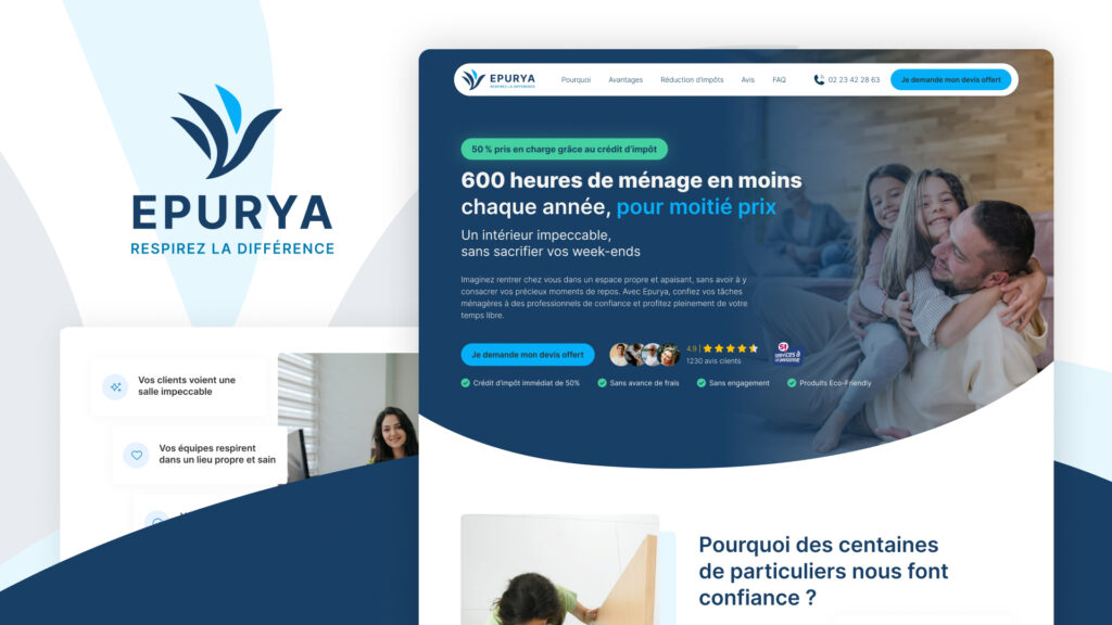 Illustration landing page optimisée